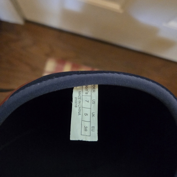 Emily Bond Tremont Willie Tall Muck boot in navy and red, size 7 women's - Picture 3 of 5